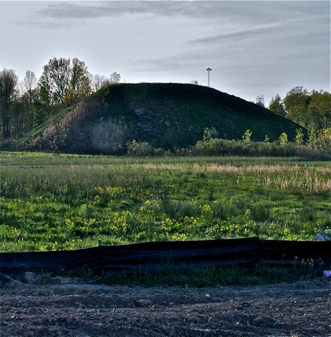 Mound of fill