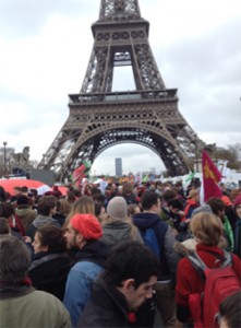 Redline March at Eiffel Tower