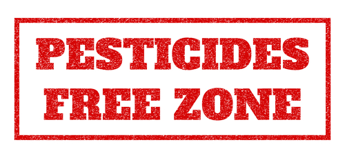 Pesticides-Free Zone Rubber Stamp